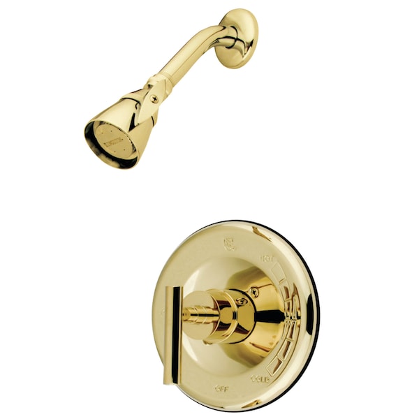 Shower Faucet, 2, Wall Mount, Polished Brass